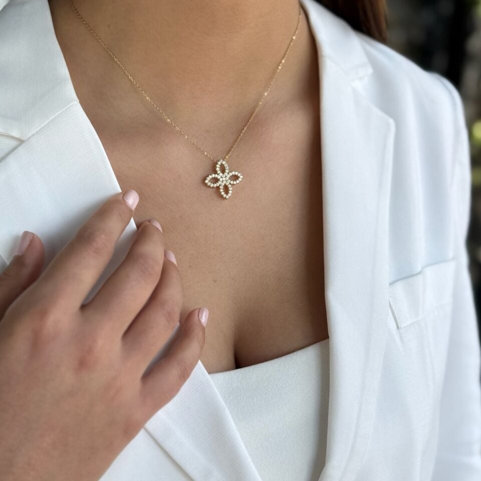 14 AYAR ÖZEL TASARIM LOTUS KOLYE