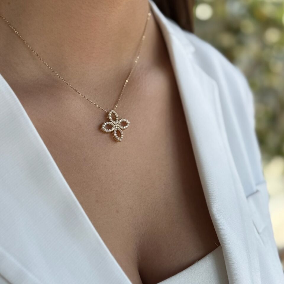 14 AYAR ÖZEL TASARIM LOTUS KOLYE