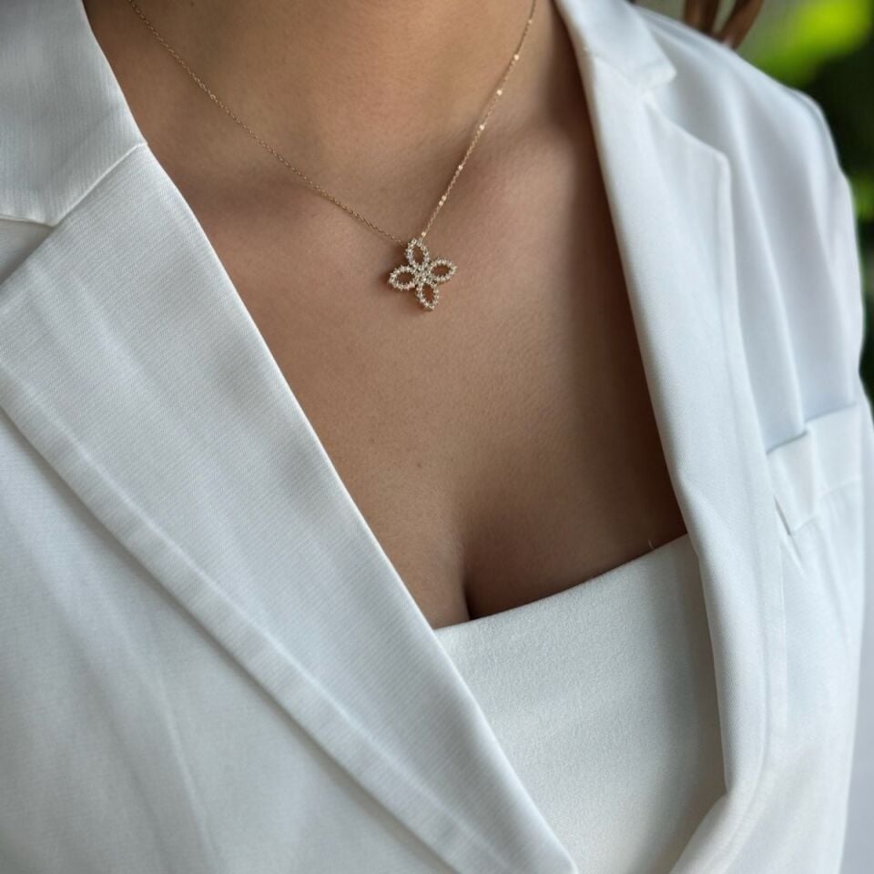 14 AYAR ÖZEL TASARIM LOTUS KOLYE