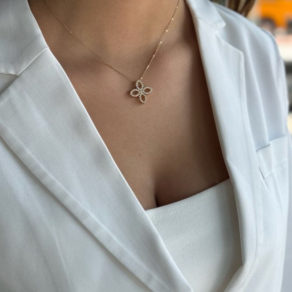 14 AYAR ÖZEL TASARIM LOTUS KOLYE