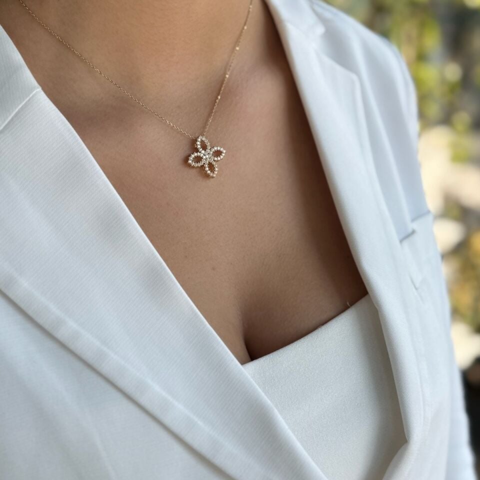 14 AYAR ÖZEL TASARIM LOTUS KOLYE