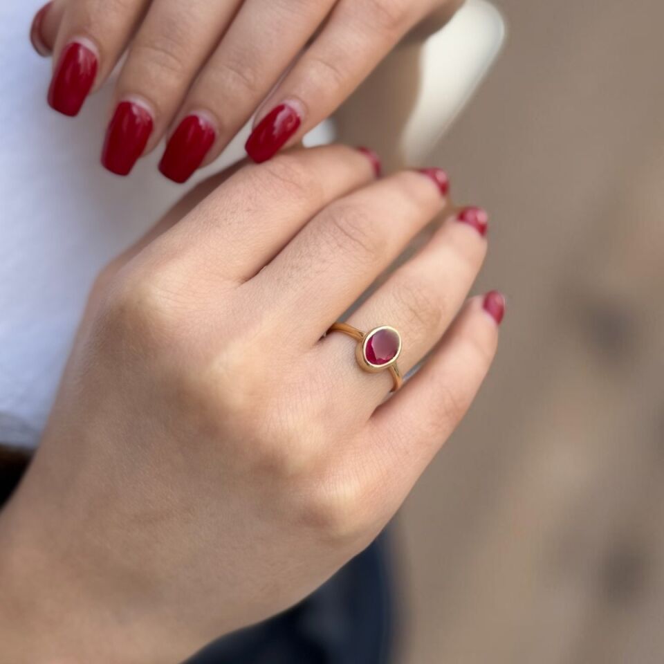 14 AYAR 1,94 CT YAKUT TAŞLI ALTIN YÜZÜK