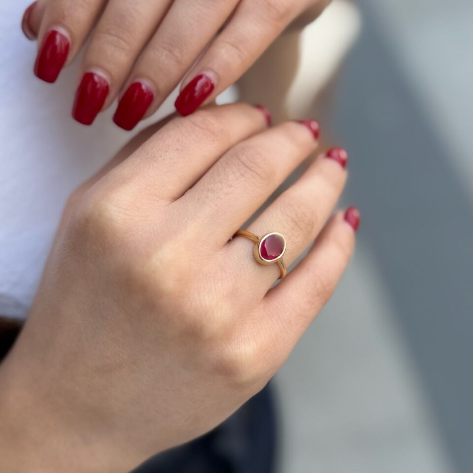 14 AYAR 1,94 CT YAKUT TAŞLI ALTIN YÜZÜK