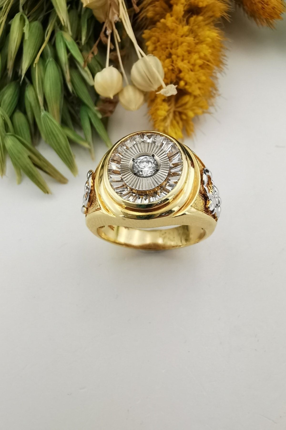 14 Ayar Özel Tasarım Italyan Model Akrep Figürlü Altın Erkek Yüzük 22