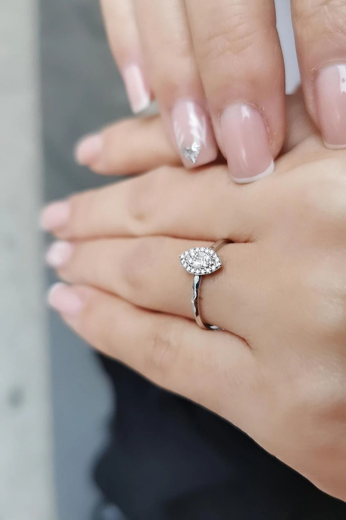 14 AYAR 0,13 CT BAGET PIRLANTA TAŞLI MARKİZ MODEL PIRLANTA YÜZÜK 13
