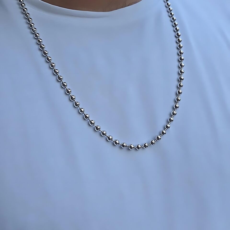 14 AYAR BEYAZ ALTIN TOPTOP İTALYAN ALTIN KOLYE