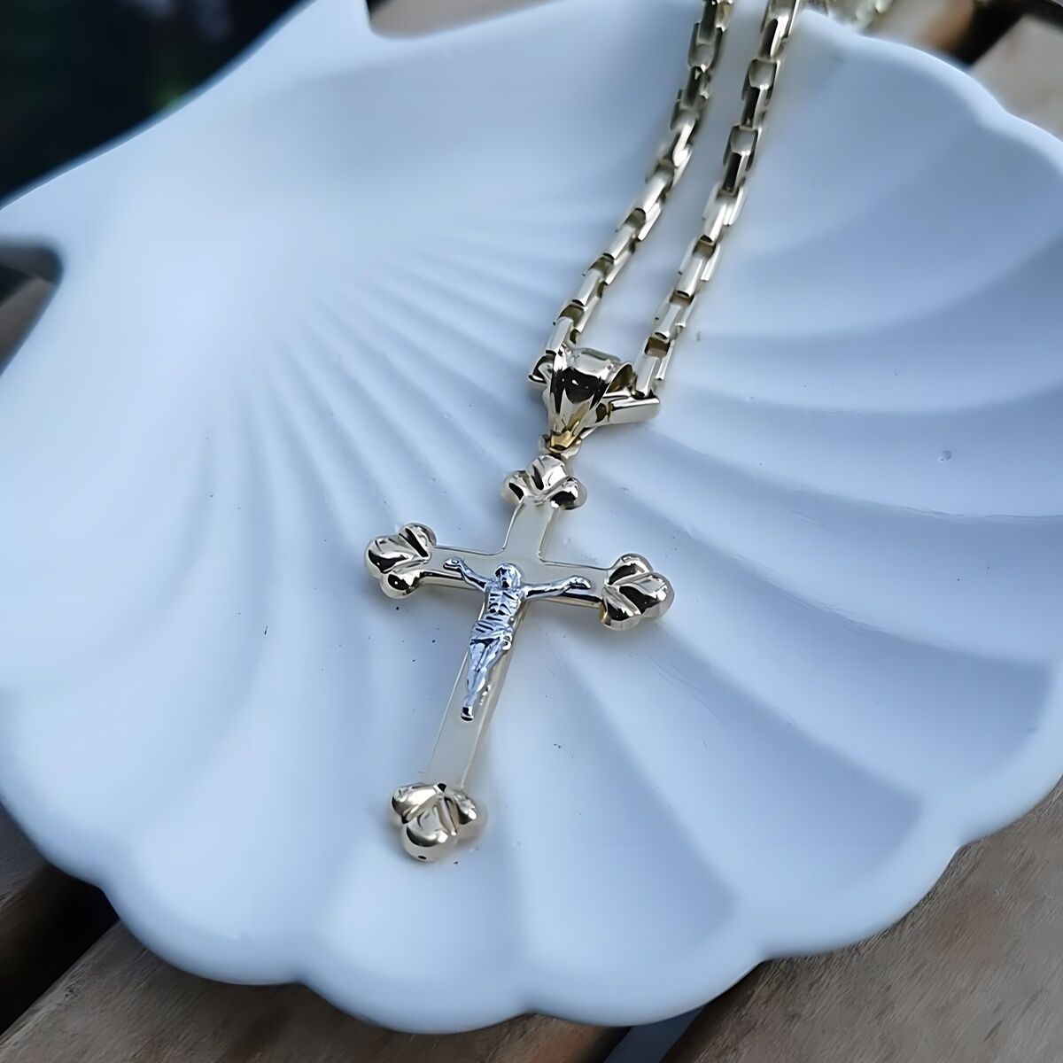 14 AYAR HAÇ FİGÜRLÜ İTALYAN ALTIN KOLYE