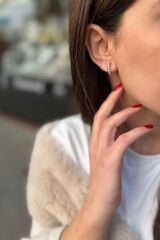 14 AYAR MİDYE MODEL GÖRÜNÜMLÜ KÜPE