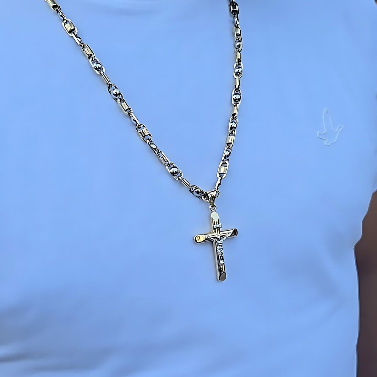 14 AYAR ÖZEL TASARIM İTALYAN HAÇ KOLYE UÇLU ALTIN KOLYE