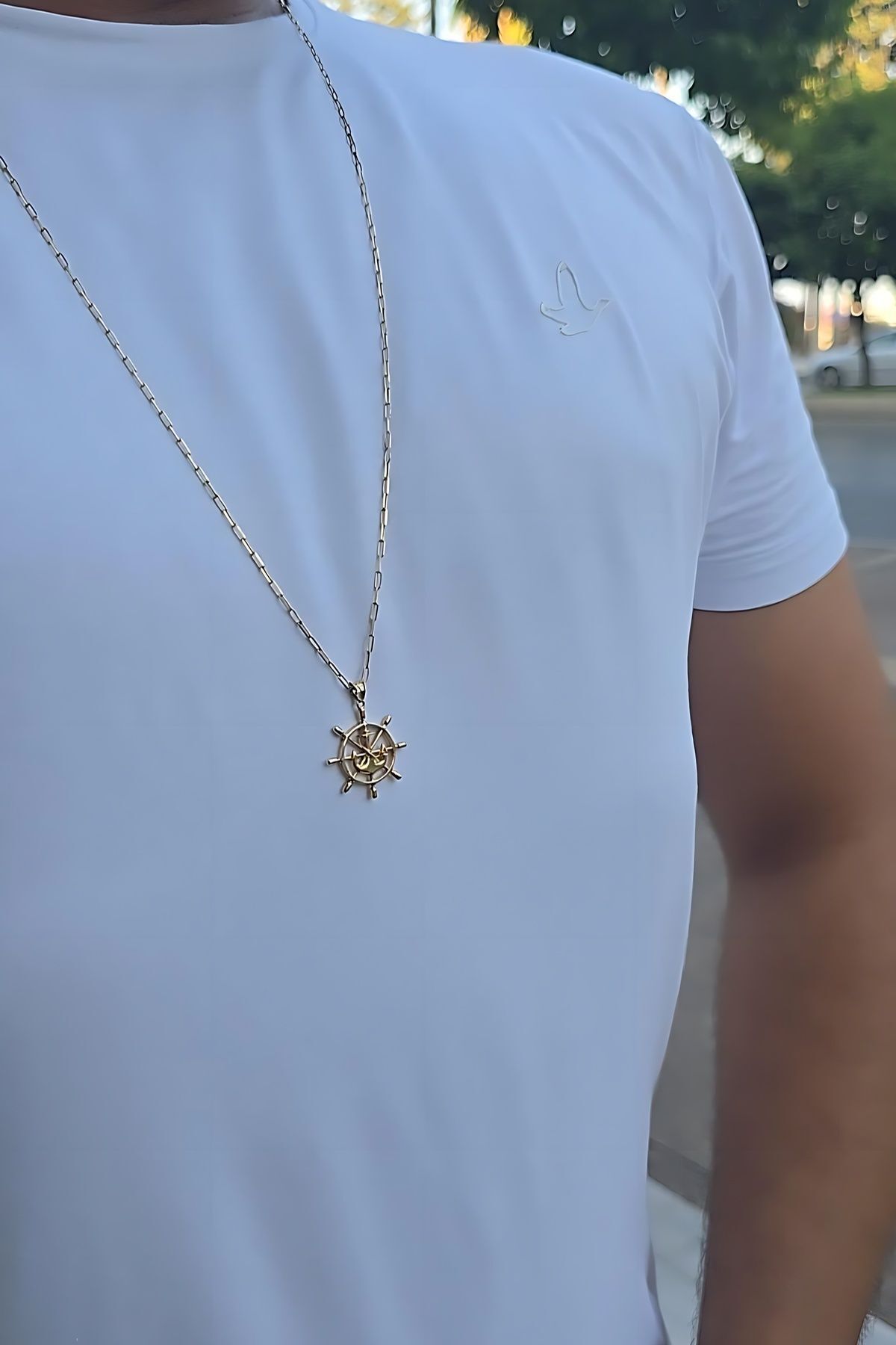 14 AYAR ÖZEL TASARIM ÇAPA DÜMEN KOLYE UÇLU ALTIN KOLYE