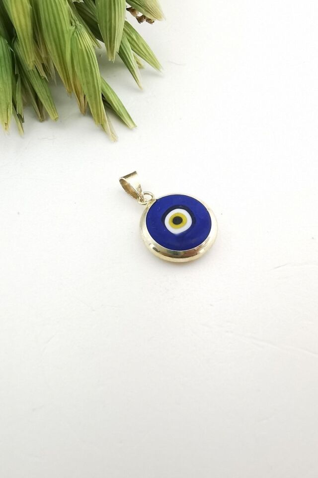 14 Ayar Orjinal Göz Boncuklu Kolye Ucu