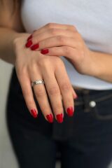 925 AYAR OK TASARIM İTALYAN GÜMÜŞ YÜZÜK 16