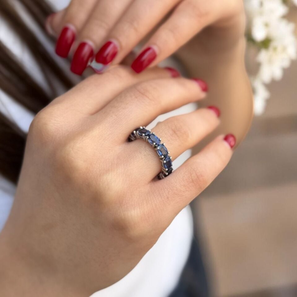14 AYAR 7,33 CT SAFİR TAŞLI TAMTUR YÜZÜK