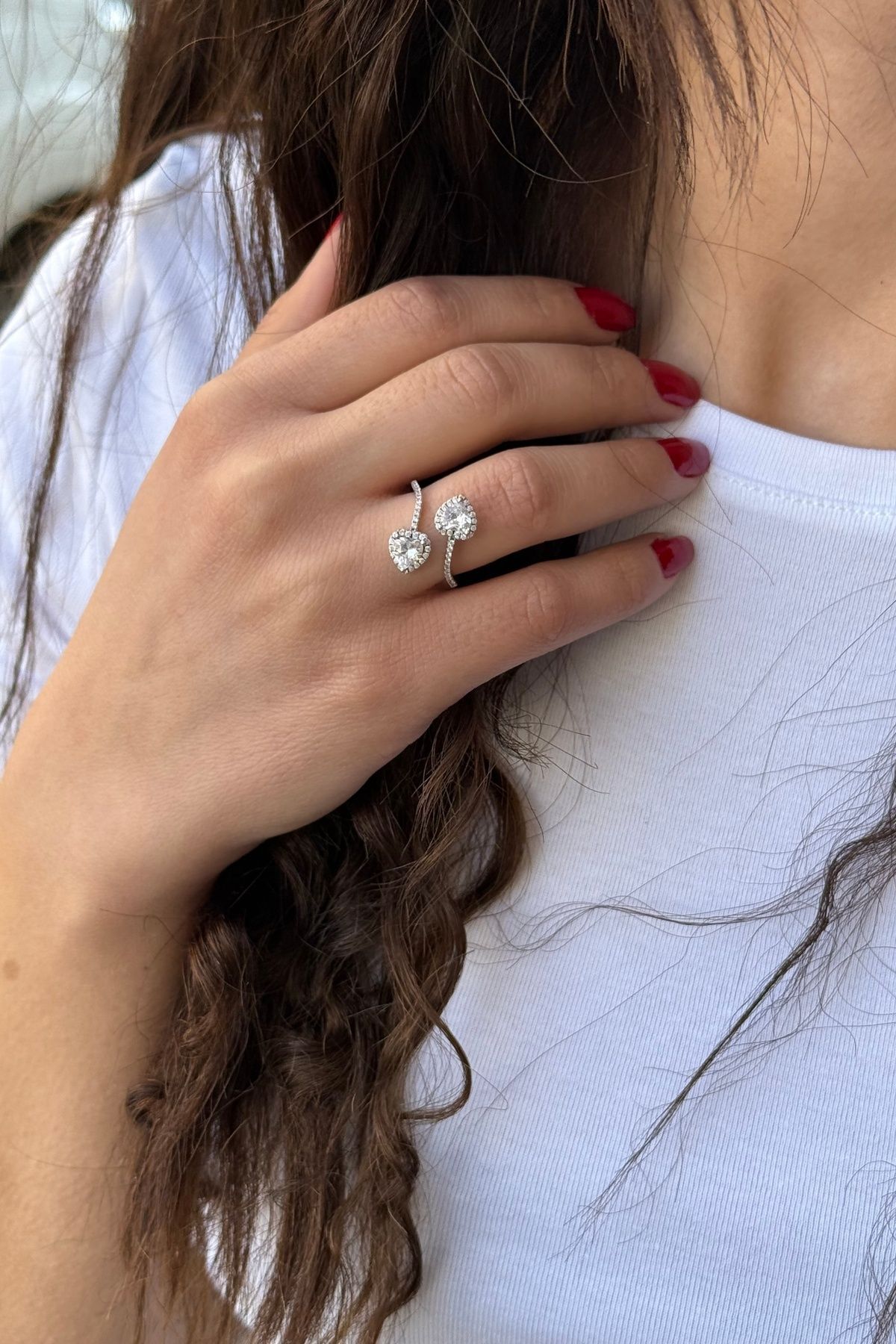 925 AYAR KALP ÖZEL TASARIM İTALYAN GÜMÜŞ YÜZÜK 16