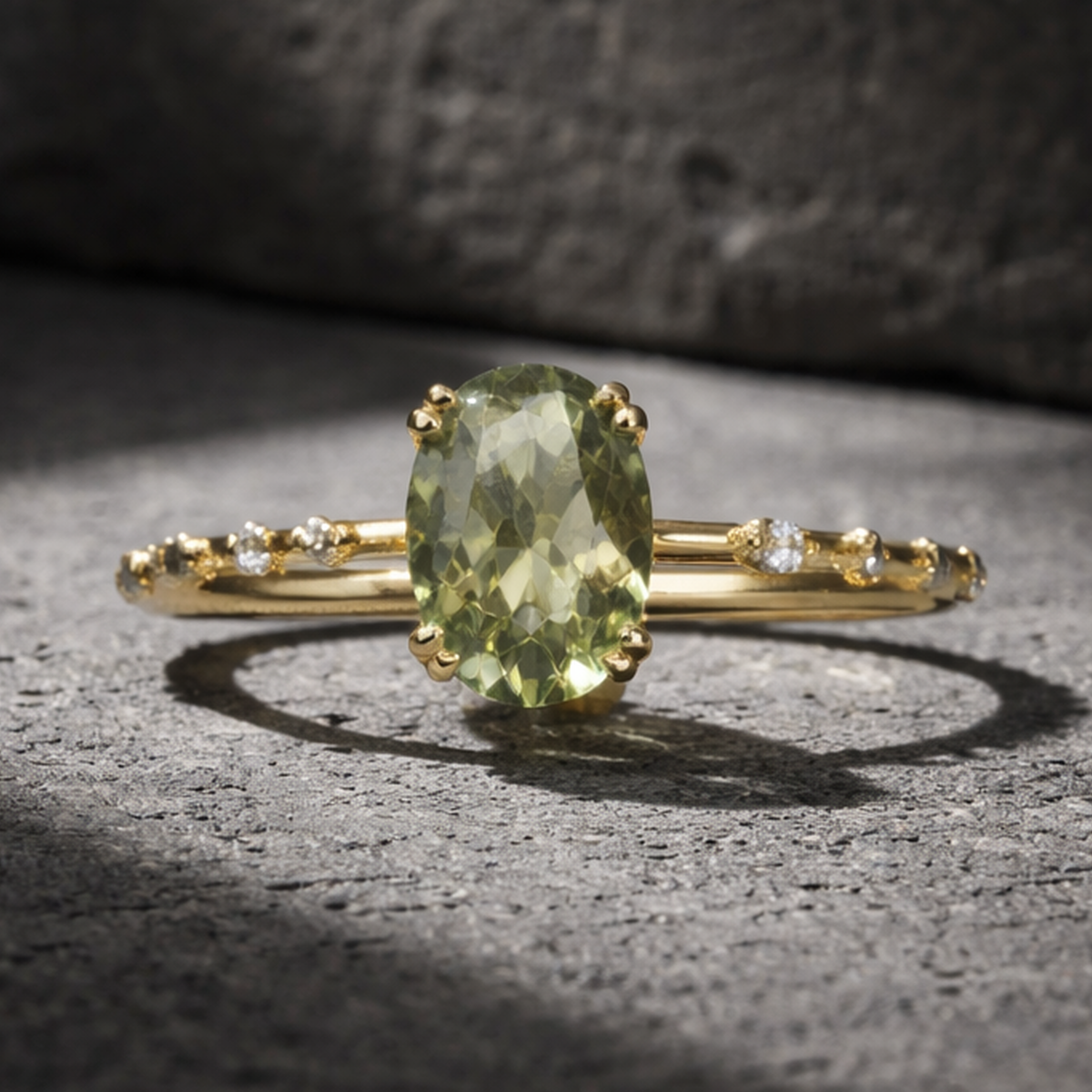 14 AYAR RENK DEĞİŞTİREN SULTANİT TAŞLI VİNTAGE MİNİMAL ALTIN YÜZÜK