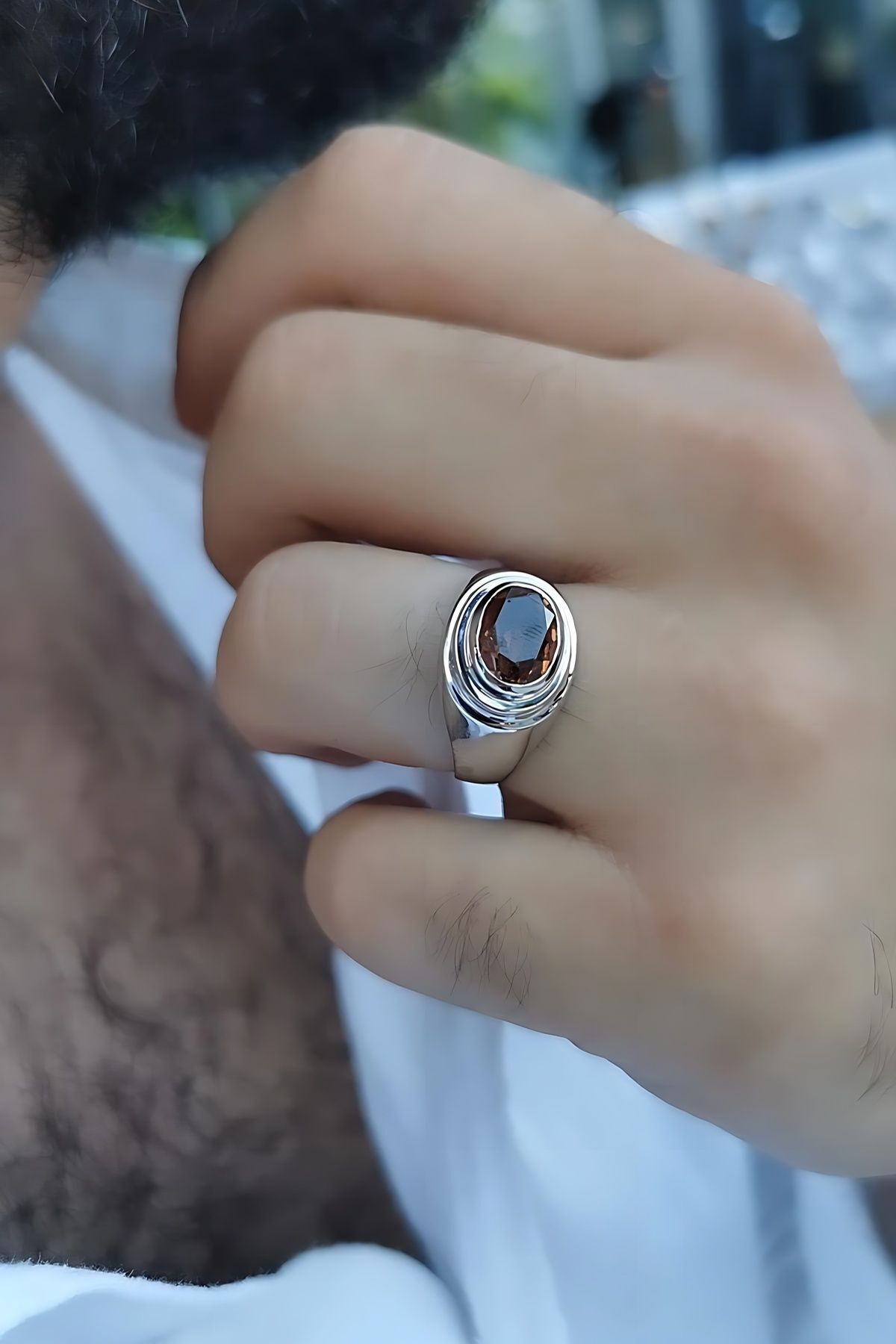 14 AYAR SULTANİT TAŞLI ERKEK YÜZÜK 27