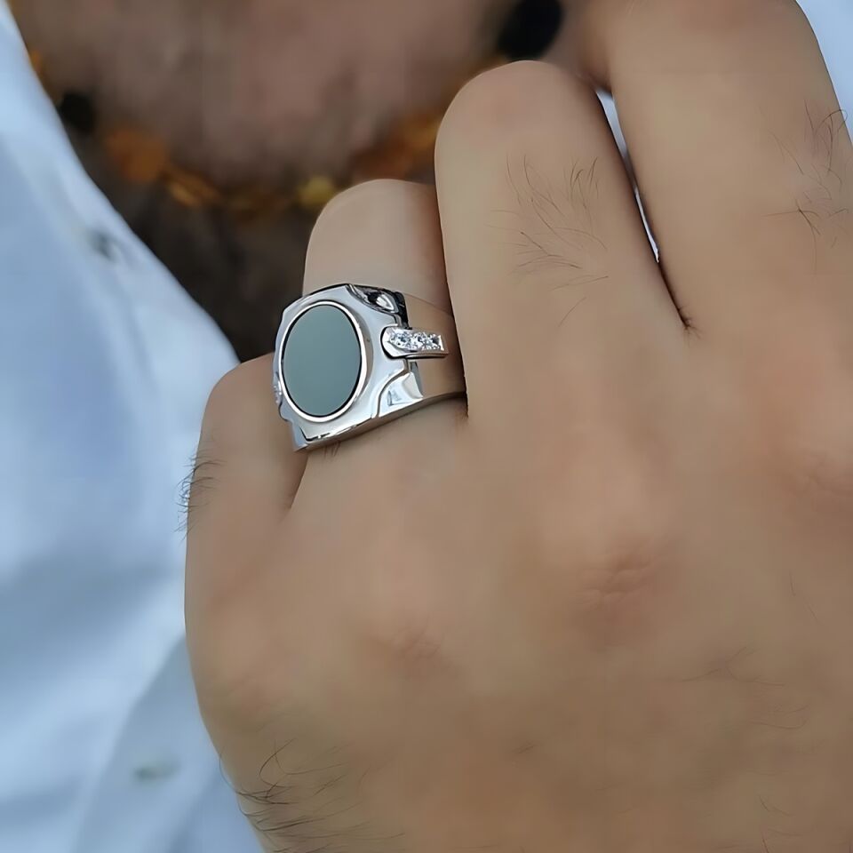 14 AYAR İTALYAN MODEL BEYAZ ALTIN YÜZÜK