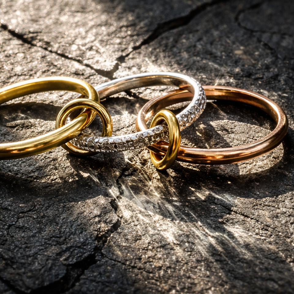 14 AYAR ÖZEL TASARIM HALKALI BEYAZ ALTIN TAMTURLU ALTIN YÜZÜK