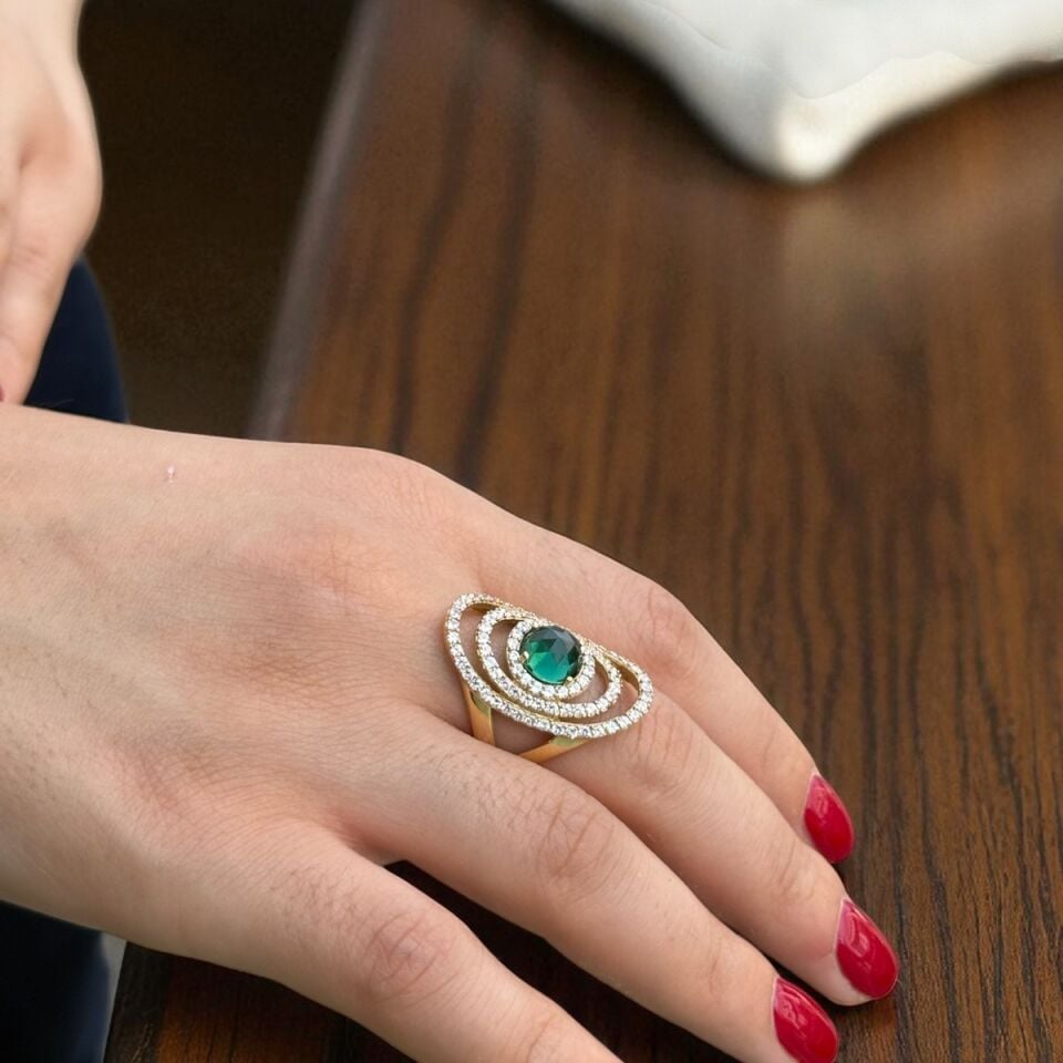 14 AYAR MİNT ÖZEL TASARIM OVAL MODEL ALTIN YÜZÜK