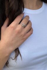 925 AYAR ÇİVİ MODELİ İTALYAN GÜMÜŞ YÜZÜK 14