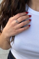 925 AYAR ÇİVİ MODELİ İTALYAN GÜMÜŞ YÜZÜK 14