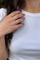 925 AYAR YAPRAK DALLI İTALYAN GÜMÜŞ YÜZÜK 16