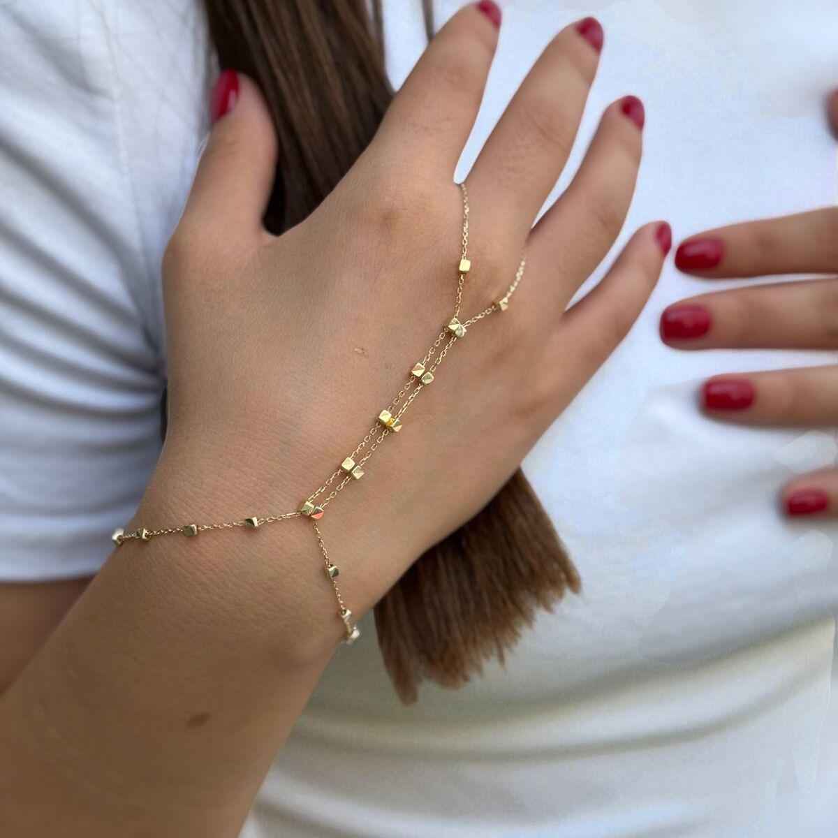 14 AYAR İTALYAN ZİNCİRLİ KÜP KÜP ŞAHMERAN