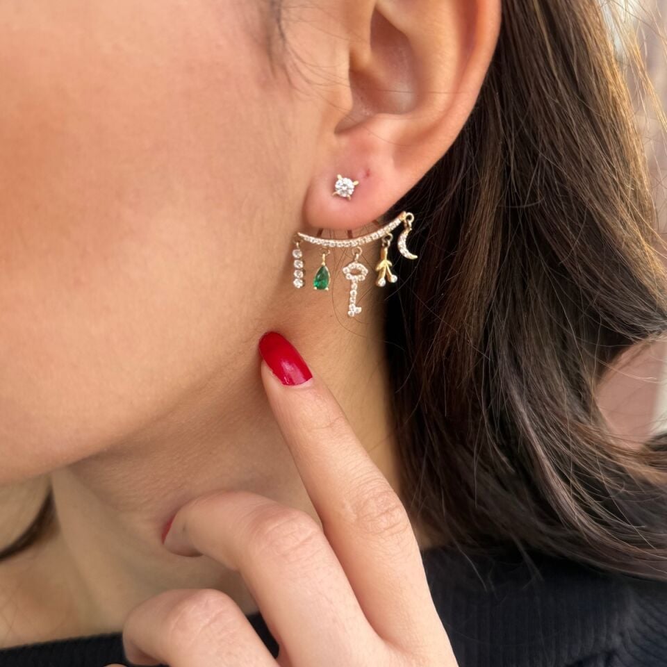 14 AYAR ÖZEL TASARIM ŞANS KÜPESİ