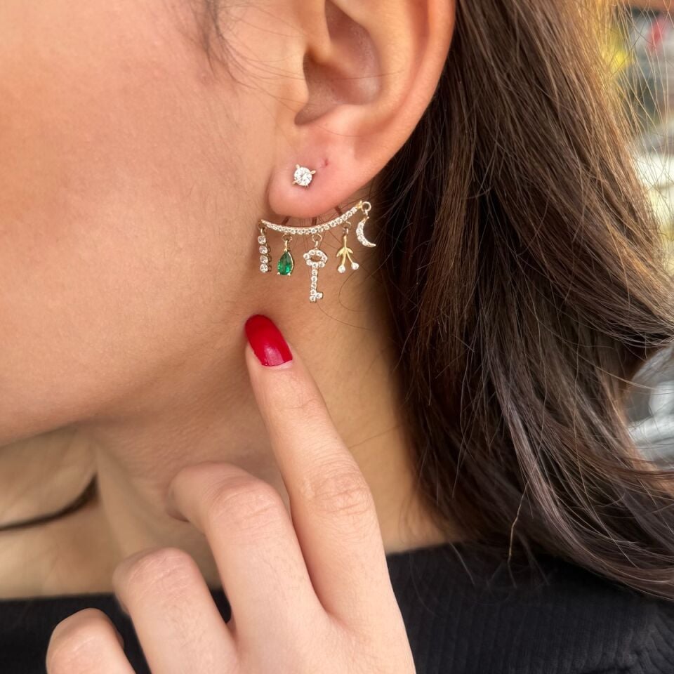 14 AYAR ÖZEL TASARIM ŞANS KÜPESİ