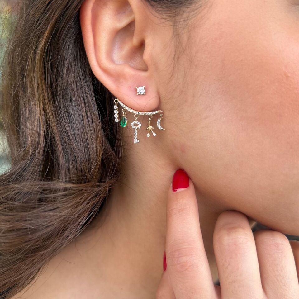 14 AYAR ÖZEL TASARIM ŞANS KÜPESİ