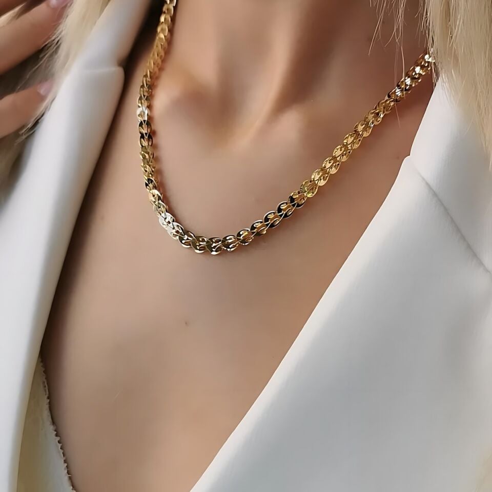 14 AYAR İTALYAN ALTIN ZİNCİR KOLYE