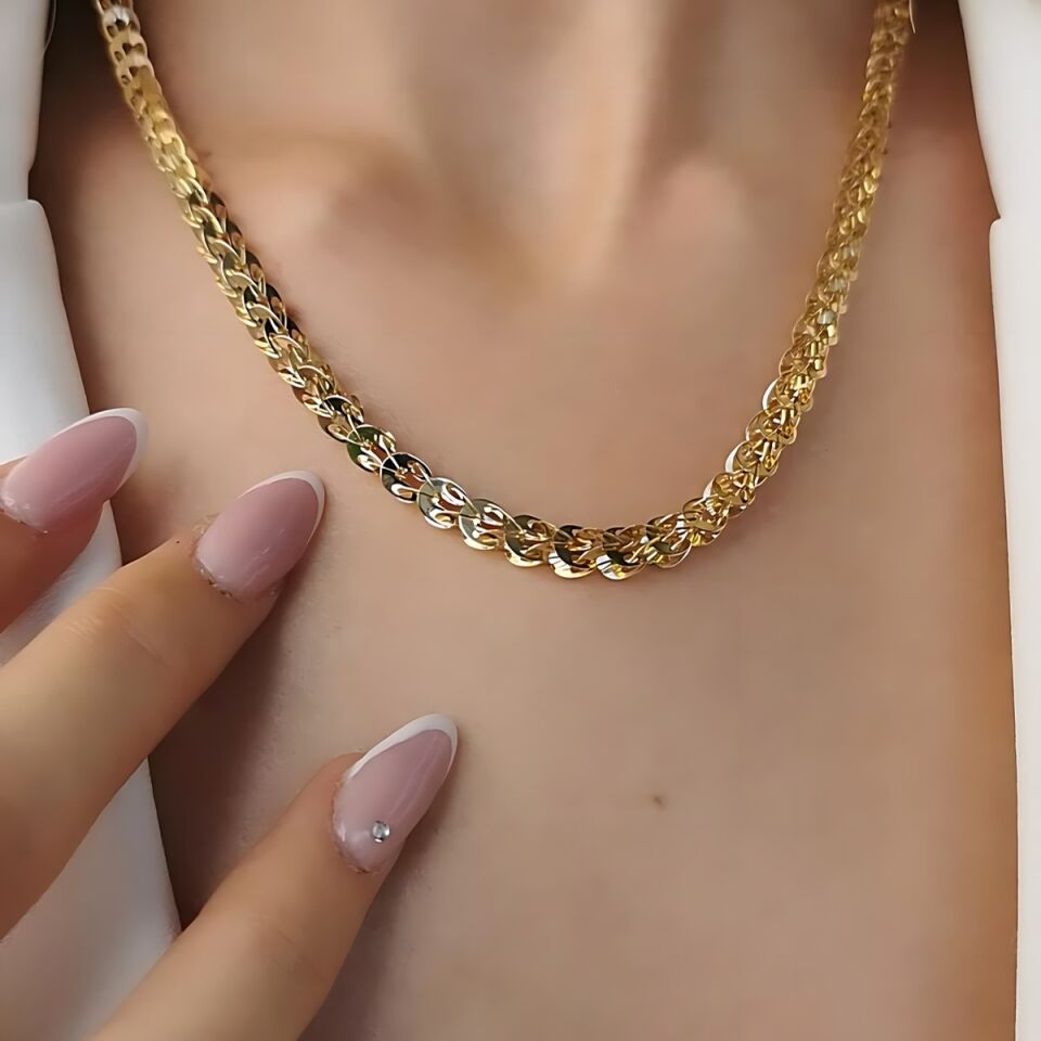 14 AYAR İTALYAN ALTIN ZİNCİR KOLYE