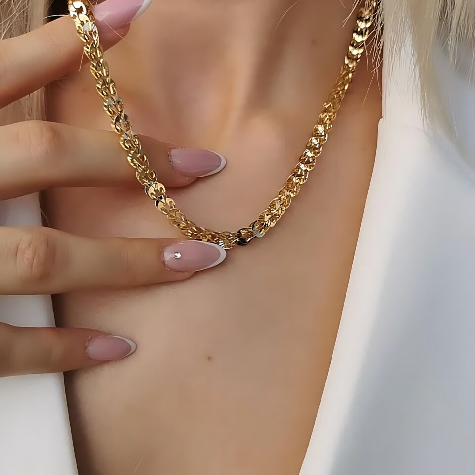 14 AYAR İTALYAN ALTIN ZİNCİR KOLYE