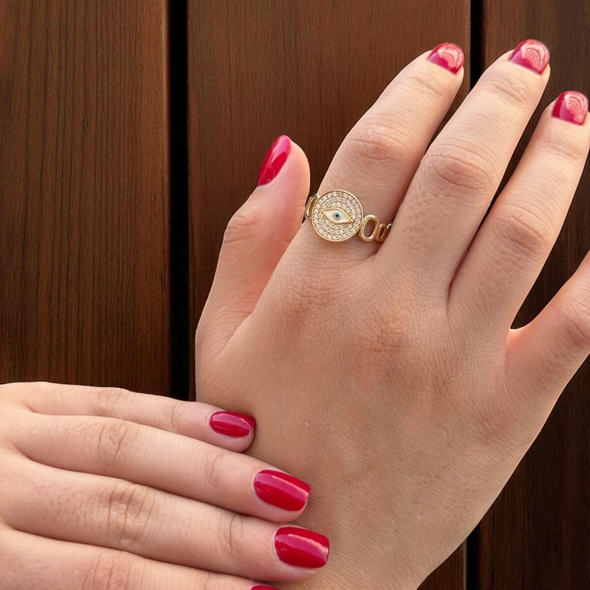 14 AYAR ÖZEL TASARIM GÖZ MODEL ALTIN YÜZÜK