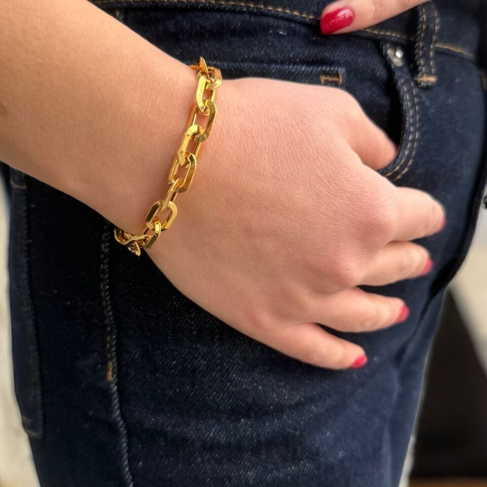 22 AYAR ATAÇ MODEL ALTIN BİLEKLİK