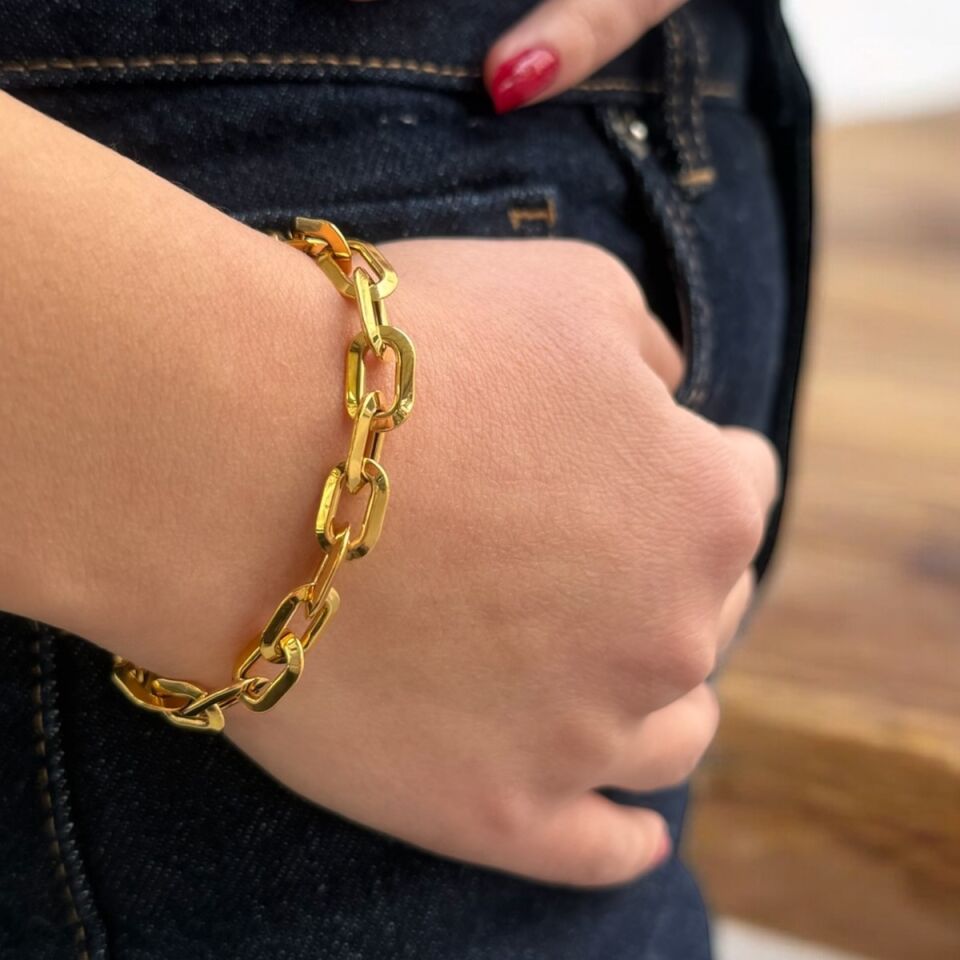 22 AYAR ATAÇ MODEL ALTIN BİLEKLİK