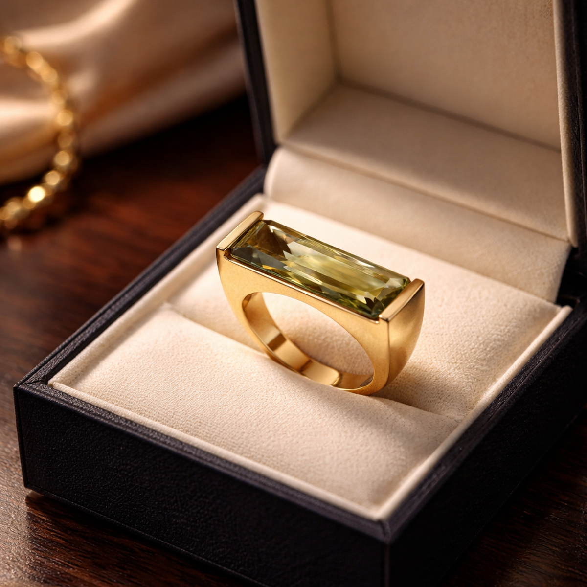 14 AYAR İTALYAN MODEL SULTANİT TAŞLI ALTIN YÜZÜK