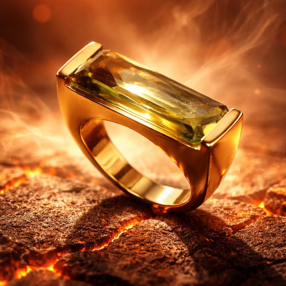 14 AYAR İTALYAN MODEL SULTANİT TAŞLI ALTIN YÜZÜK