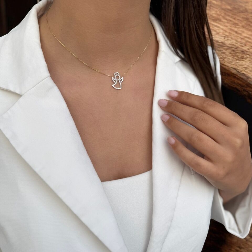 14 Ayar Melek Altın Kolye