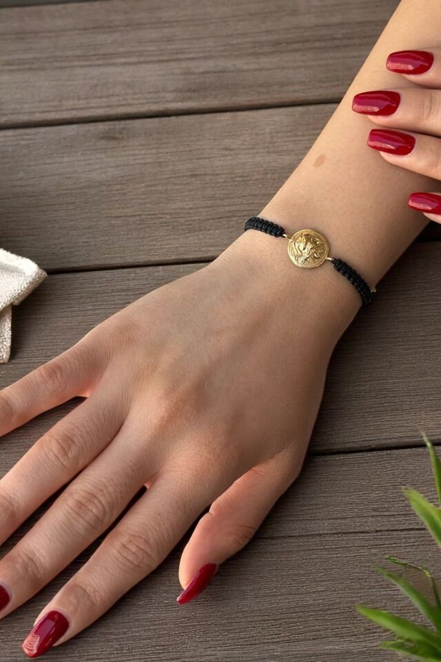 14 Ayar Antik Model Altın Bileklik