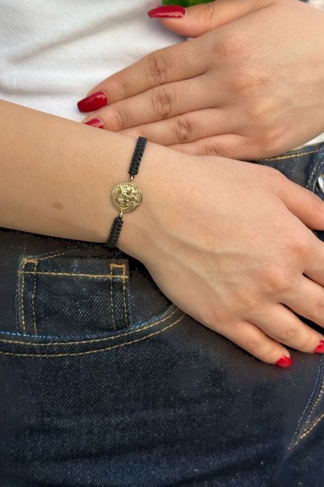 14 Ayar Antik Model Altın Bileklik