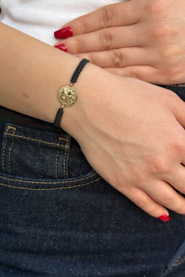 14 Ayar Antik Model Altın Bileklik