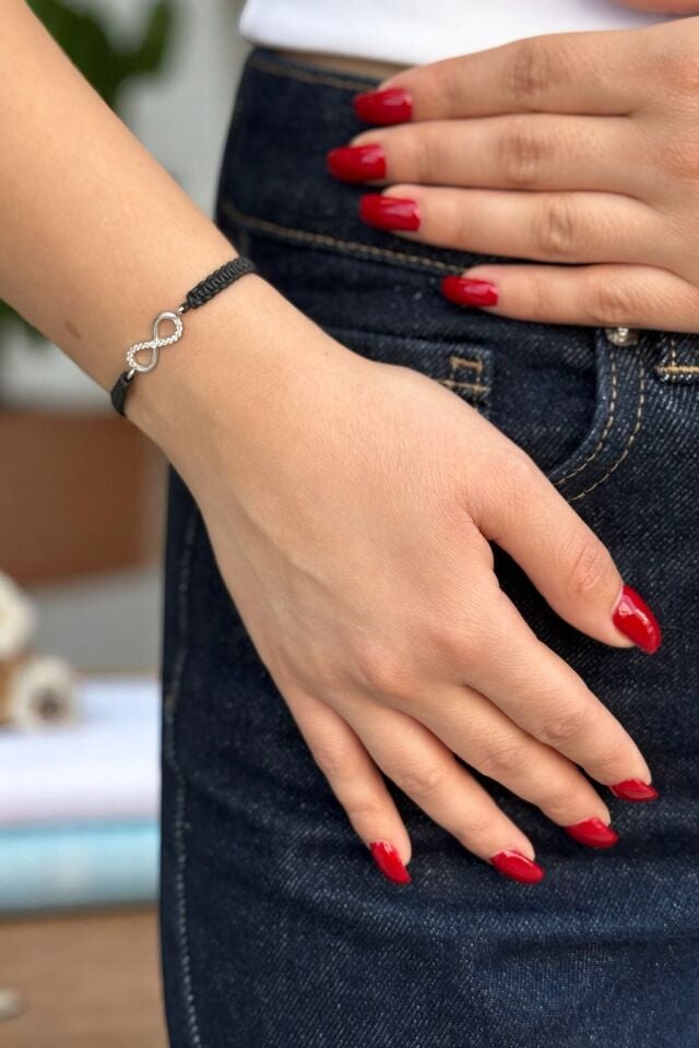 14 Ayar Beyaz Altın Sonsuzluk Bileklik