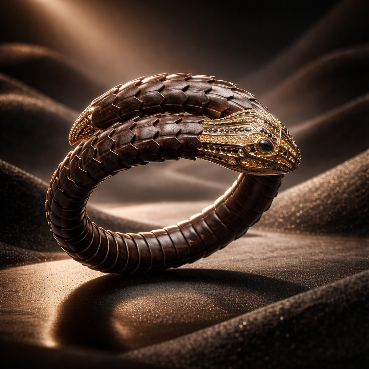 14 AYAR ÖZEL TASARIM İTALYAN KAUÇUKLU YILAN BİLEKLİK