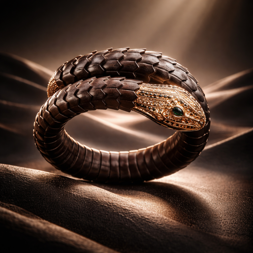 14 AYAR ÖZEL TASARIM İTALYAN KAUÇUKLU YILAN BİLEKLİK