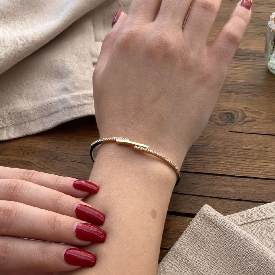 14 Ayar Modern Altın Bilezik