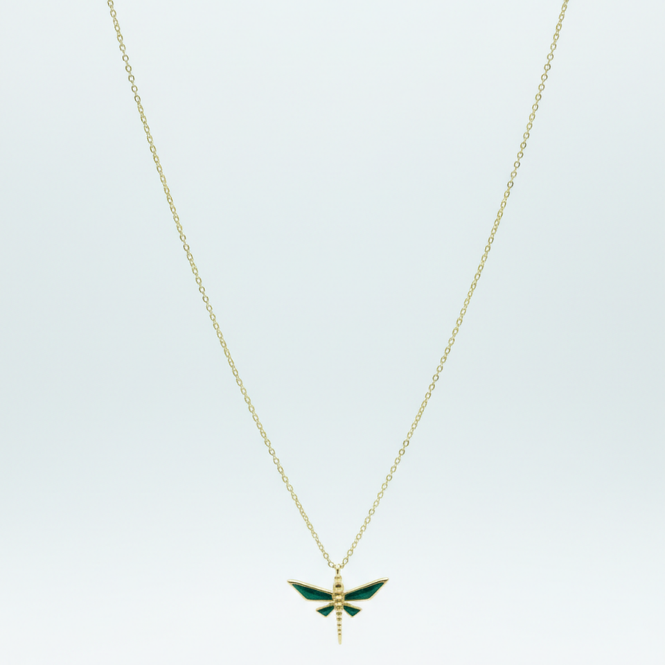 14 AYAR YEŞİL MİNELİ YUSUFÇUK KOLYE