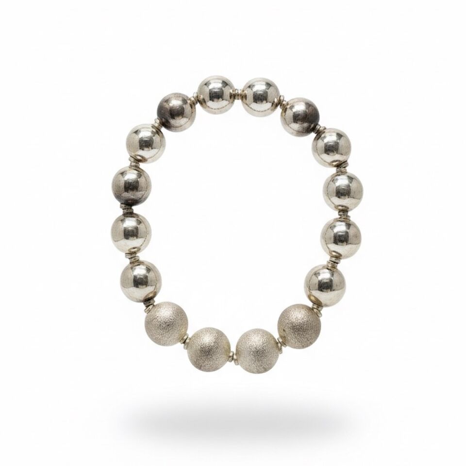 925 AYAR EL YAPIMI GÜMÜŞ ESNEK BİLEKLİK