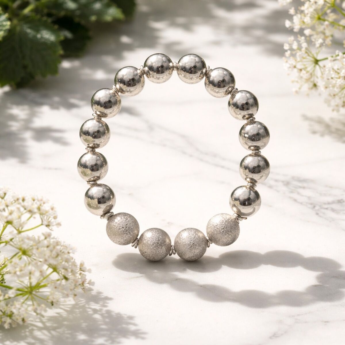 925 AYAR EL YAPIMI GÜMÜŞ ESNEK BİLEKLİK