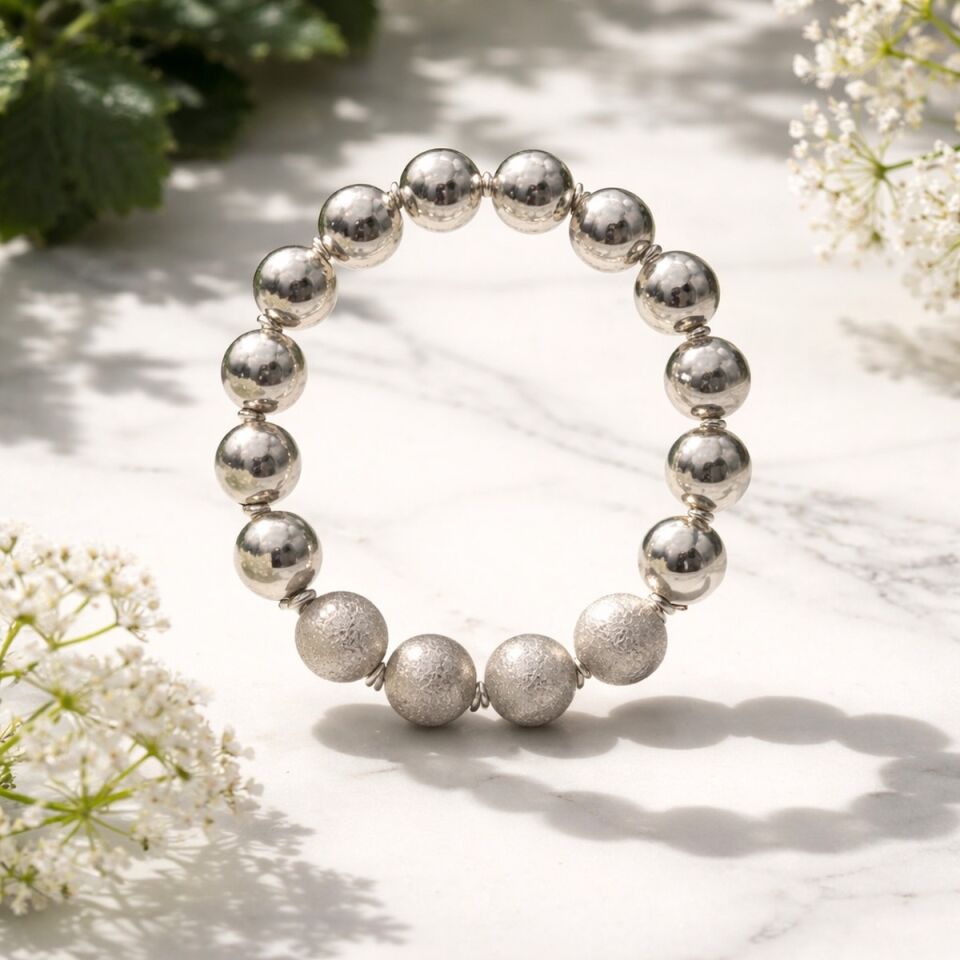 925 AYAR EL YAPIMI GÜMÜŞ ESNEK BİLEKLİK